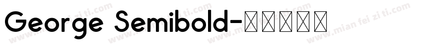 George Semibold字体转换